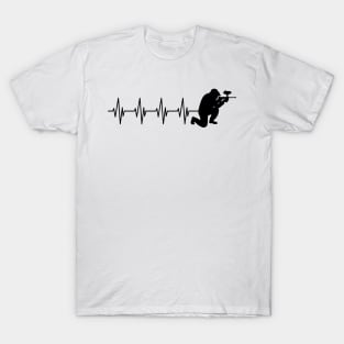 Airsoft Player Heartbeat T-Shirt